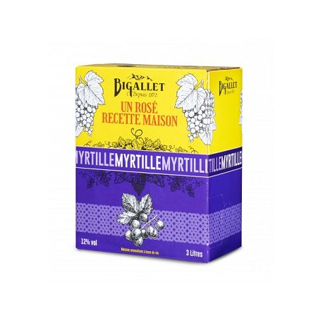 Rose myrtille bib 3l bigallet