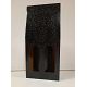 Valisette 2 bouteilles noires motifs bulles