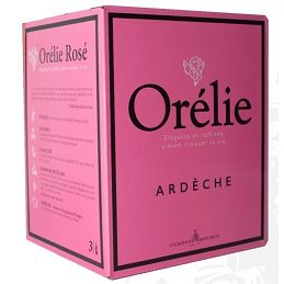 VDP Ardeche Cube Orelie Gamay/Syrah/Grenache Rosé BIB 3L Vig